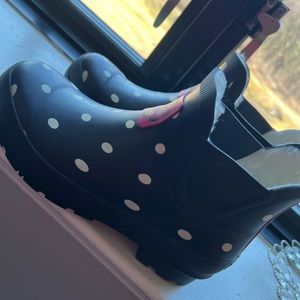 Womens poka dot rainboots